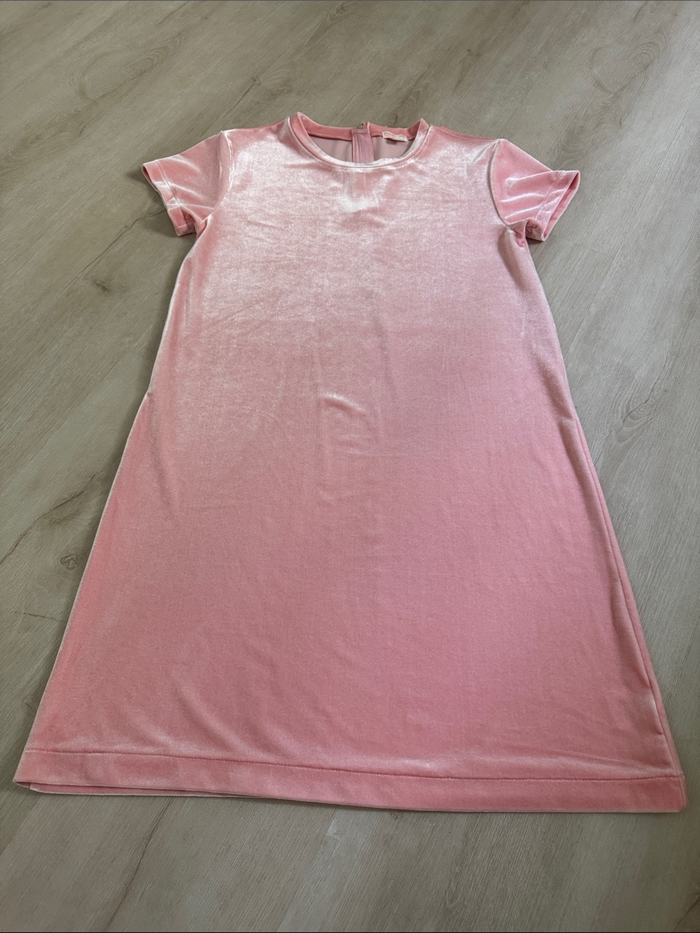 Crewcuts Pink Velvet Shift Dress